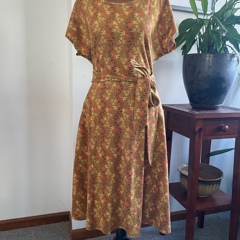 Toad&Co Earthy Floral Midi Dress